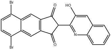 5,8-dibromo-2-(3-hydroxyquinolin-2-yl)-1H-benz[f]indene-1,3(2H)-dione Struktur