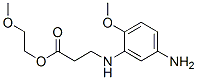 2-methoxyethyl N-(5-amino-2-methoxyphenyl)-beta-alaninate  Struktur