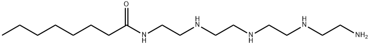 N-[2-[[2-[[2-[(2-aminoethyl)amino]ethyl]amino]ethyl]amino]ethyl]octanamide Struktur