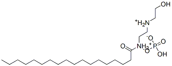 [2-[(2-hydroxyethyl)ammonio]ethyl](stearoyl)ammonium hydrogen phosphate Struktur