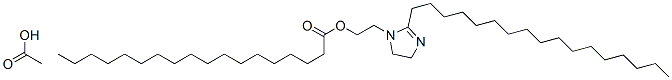 2-(2-heptadecyl-4,5-dihydro-1H-imidazol-1-yl)ethyl stearate, monoacetate Struktur