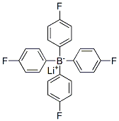 lithium tetrakis(p-fluorophenyl)borate(1-) Struktur