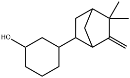 3-(5,5-dimethyl-6-methylenebicyclo[2.2.1]hept-2-yl)cyclohexan-1-ol Struktur