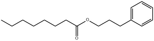 3-phenylpropyl octanoate Struktur