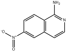 1-IsoquinolinaMine, 6-nitro- Struktur