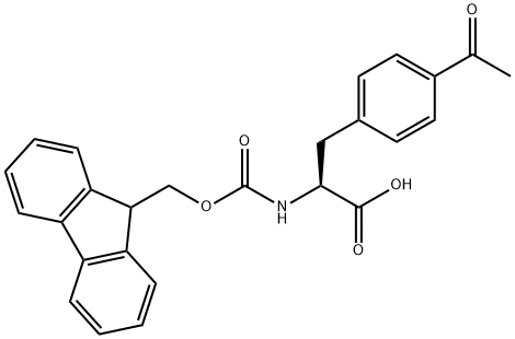 FMOC-DL-4-ACETYLPHENYLALANINE Struktur