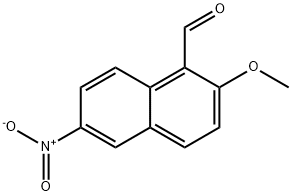 2-METHOXY-6-NITRONAPHTHALENE-1-CARBOXALDEHYDE Struktur