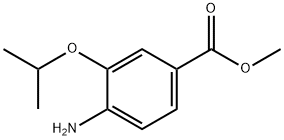 Benzoic acid, 4-amino-3-(1-methylethoxy)-, methyl ester (9CI) Struktur