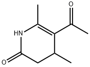 2(1H)-Pyridinone, 5-acetyl-3,4-dihydro-4,6-dimethyl- (9CI) Struktur