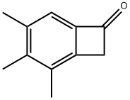 Bicyclo[4.2.0]octa-1,3,5-trien-7-one, 2,3,4-trimethyl- (9CI) Struktur