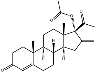 17ALPHA-ACETOXY-16-METHYLENE-PREGN-4-EN-3,20-DIONE Struktur