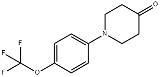 1-(4-(trifluoromethoxy)phenyl)piperidin-4-one Struktur