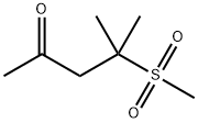 4-METHANESULPHONYL-4-METHYLPENTAN-2-ONE Struktur