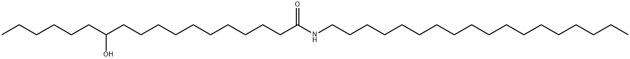 12-hydroxy-N-octadecyloctadecan-1-amide Struktur