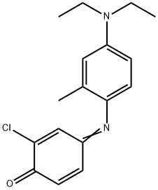 2-chloro-4-[[4-(diethylamino)-2-methylphenyl]imino]cyclohexa-2,5-dien-1-one Struktur