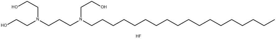 BIS(HYDROXYETHYL)-AMINOPROPYL-N-HYDROXYETHYL-OCTADECYLAMINE DIHYDROFLUORIDE Struktur