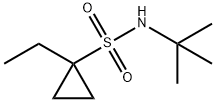 Cyclopropanesulfonamide, N-(1,1-dimethylethyl)-1-ethyl- (9CI) Struktur