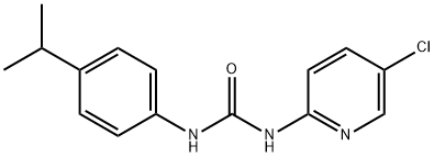 1-(5-chloro-pyridin-2-yl)-3-(4-isopropyl-phenyl)-urea Struktur