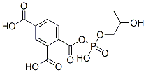 1,2,4-Benzenetricarboxylic acid, ester with 1,2-propanediol phosphate Struktur