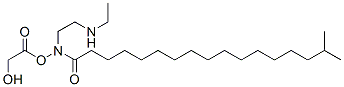 N-[2-[(2-hydroxyethyl)amino]ethyl]isooctadecanamide hydroxyacetate Struktur