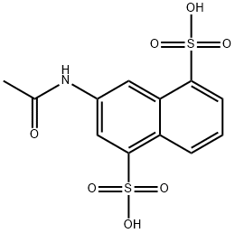 3-(acetylamino)naphthalene-1,5-disulphonic acid Struktur