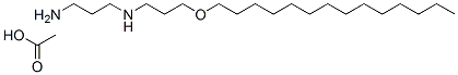 N-[3-(tetradecyloxy)propyl]propane-1,3-diamine acetate Struktur