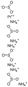 hexaammonium platinum(2+) tetrasulphite Struktur