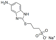 sodium 3-[(5-amino-1H-benzimidazol-2-yl)thio]propanesulphonate Struktur