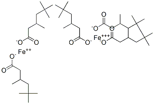 3,5,5-trimethylhexanoic acid, iron(2+) iron(3+) salt Struktur