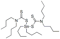 dibutylbis[(dibutylthiocarbamoyl)thio]stannane Struktur