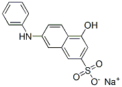 sodium 4-hydroxy-7-(phenylamino)naphthalene-2-sulphonate Struktur