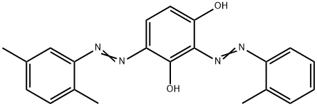 4-[(2,5-Dimethylphenyl)azo]-2-[(2-methylphenyl)azo]-1,3-benzenediol Struktur