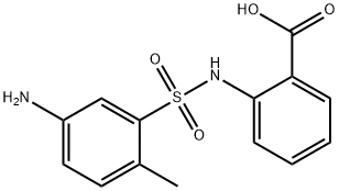 2-[[(5-amino-2-tolyl)sulphonyl]amino]benzoic acid Struktur