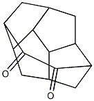 3,6-Ethanodicyclopenta(cd,gh)pentalene-7,8-dione, dodecahydro- Struktur