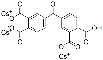 tricesium hydrogen 4,4'-carbonylbisphthalate Struktur