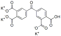 tripotassium hydrogen 4,4'-carbonylbisphthalate Struktur