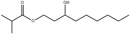 3-hydroxynonyl isobutyrate Struktur