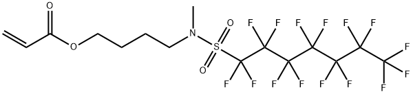 4-[methyl[(pentadecafluoroheptyl)sulphonyl]amino]butyl acrylate Struktur