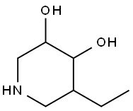 3,4-Piperidinediol, 5-ethyl- (9CI) Struktur