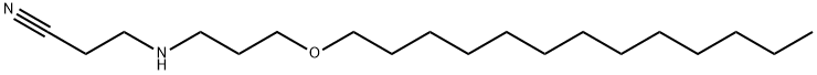 3-[[3-(tridecyloxy)propyl]amino]propiononitrile Struktur