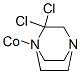 dichloro(1,4-diazabicyclo[2.2.2]octane-N1)cobalt Struktur