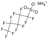 ammonium 1,1,2,2,3,3,4,4,5,5,5-undecafluoropentane-1-sulphonate Struktur