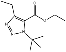 1H-1,2,3-Triazole-5-carboxylicacid,1-(1,1-dimethylethyl)-4-ethyl-,ethylester(9CI) Struktur