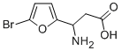 3-amino-3-(5-bromo-2-furyl)propanoic acid Struktur