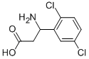 3-AMINO-3-(2,5-DICHLORO-PHENYL)-PROPIONIC ACID Struktur