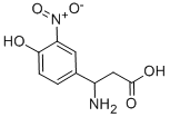 3-AMINO-3-(4-HYDROXY-3-NITRO-PHENYL)-PROPIONIC ACID Struktur