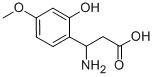 3-AMINO-3-(2-HYDROXY-4-METHOXY-PHENYL)-PROPIONIC ACID Struktur