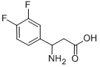 3-AMINO-3-(3,4-DIFLUORO-PHENYL)-PROPIONIC ACID Struktur