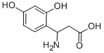 3-AMINO-3-(2,4-DIHYDROXY-PHENYL)-PROPIONIC ACID Struktur