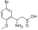 3-AMINO-3-(5-BROMO-2-METHOXY-PHENYL)-PROPIONIC ACID Struktur